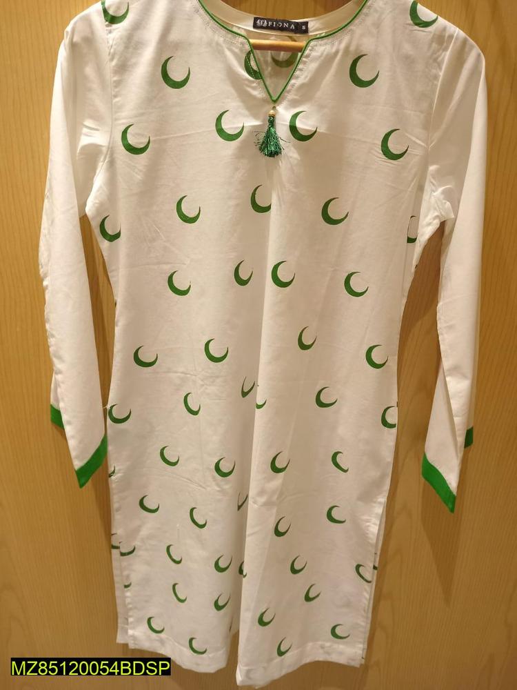 1-pcs Women's Stitched Lawn Printed Kurti