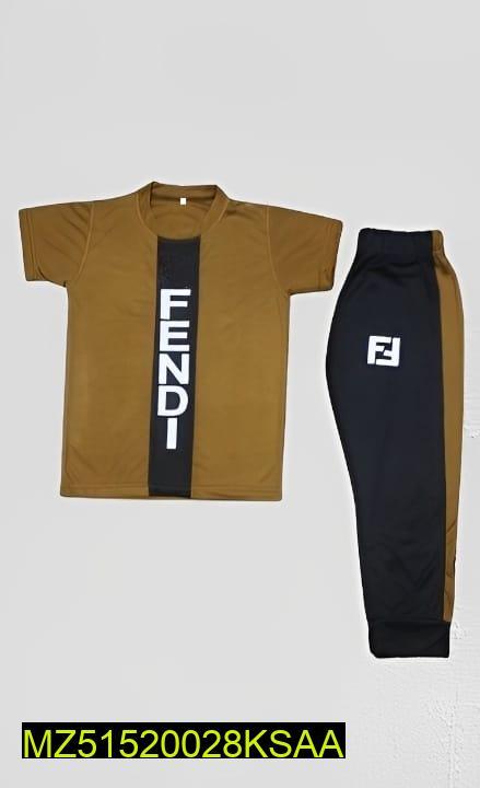 Boy's Micro Plain Shirt And Trousers Set