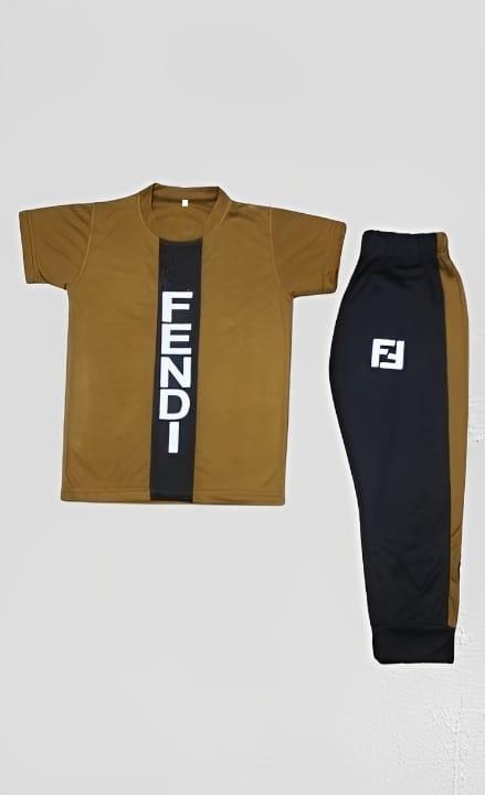 Boy's Micro Plain Shirt And Trousers Set