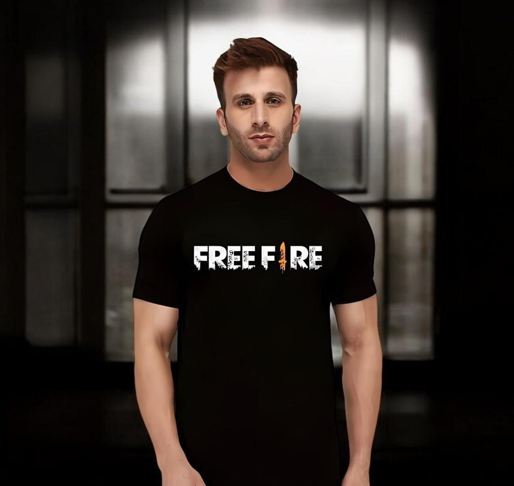 1-Pc Men's Printed Cotton Half Sleeves T-Shirt